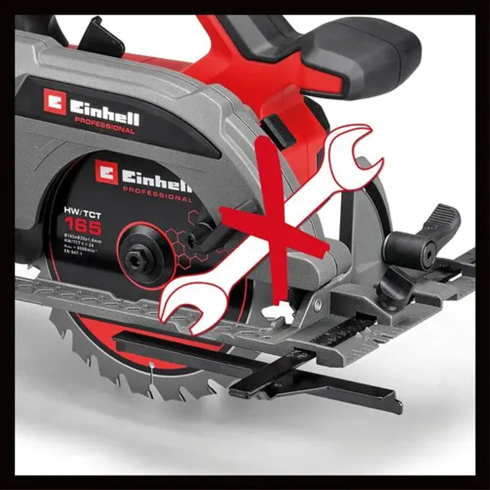 Batteridrevet sirkelsag TP-CS 18/165 Li BL - Solo