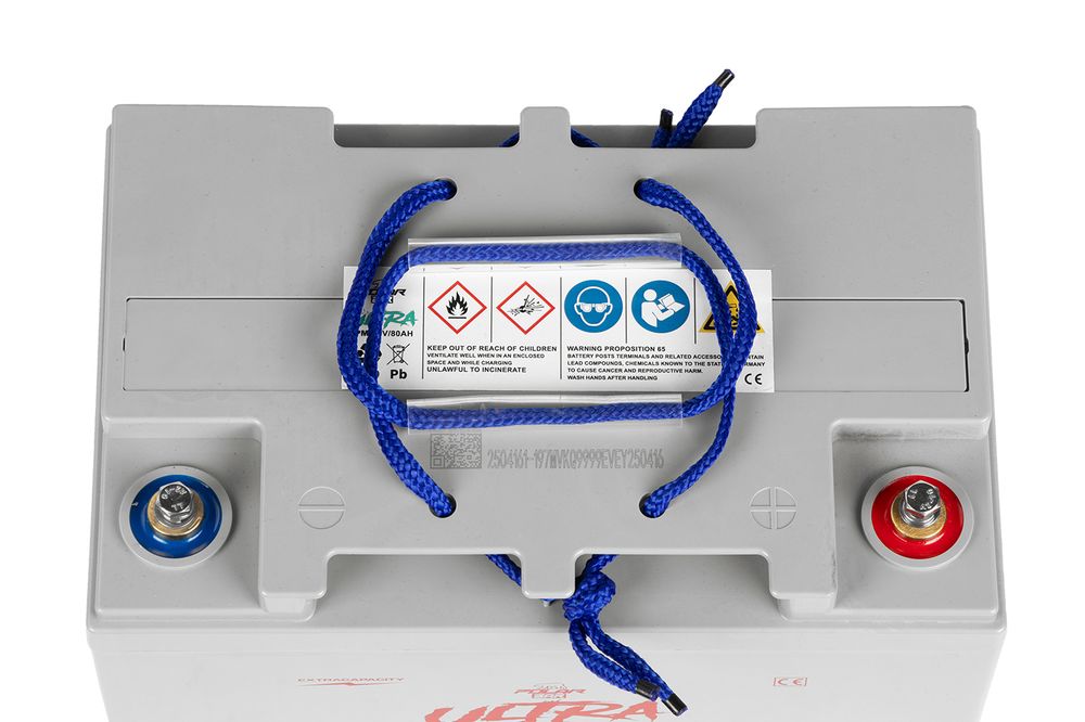 Polar Bär 12V 80Ah blygel XPM Batteri for elbil og transport