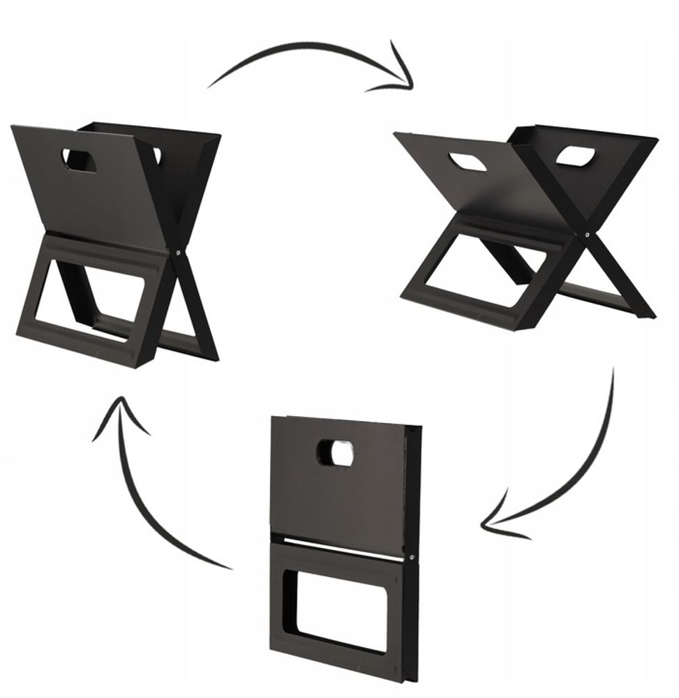 Sammenleggbar turgrill - 45 x 30 x 30 cm