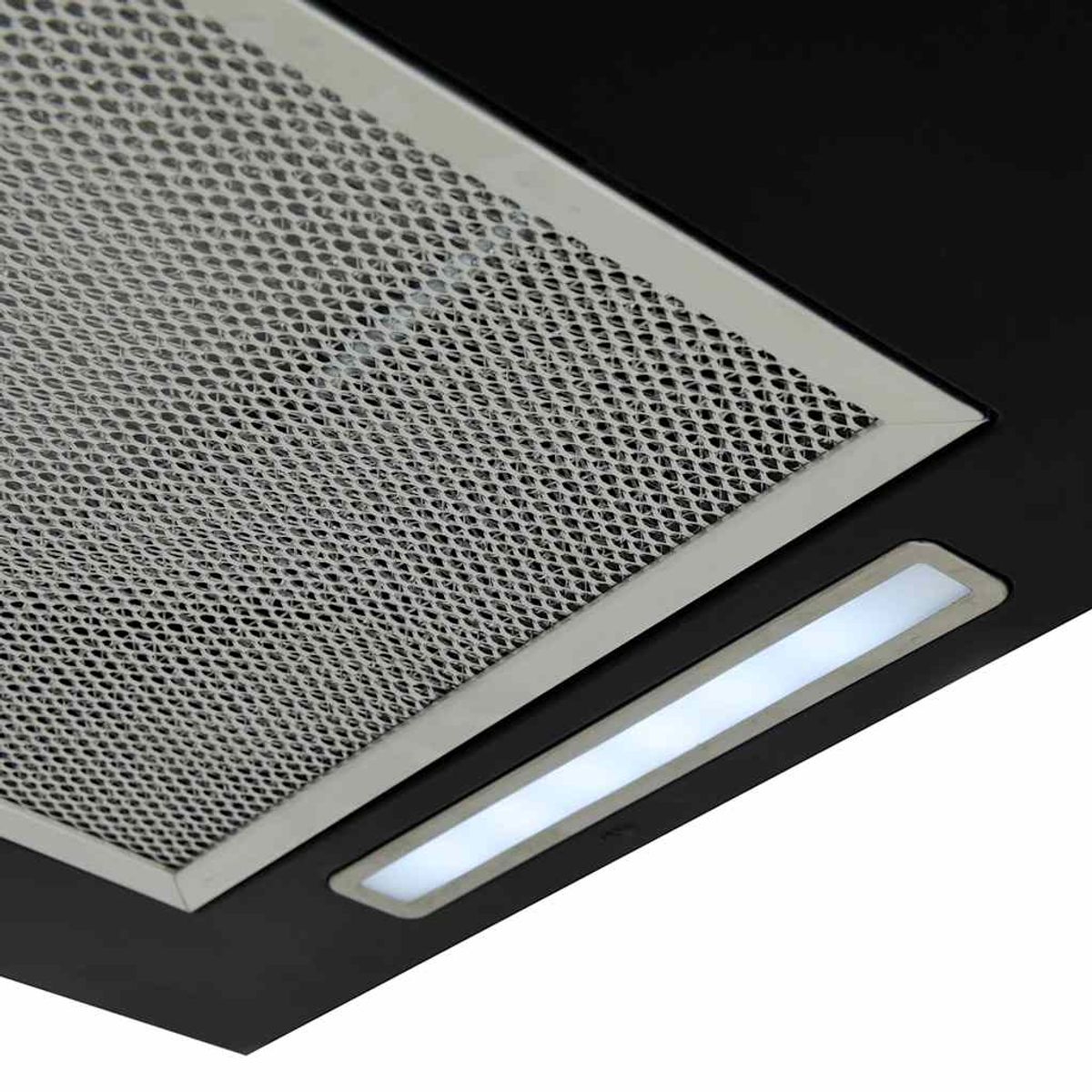 Fritthengende kjøkkenvifte LCD-herdet glass - 38 cm