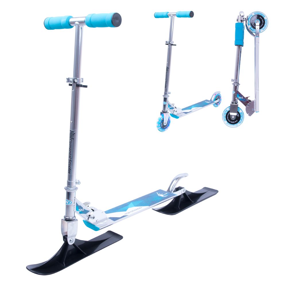 2 i 1 Sparkesykkel og snø scooter WORKER Snow Spider PRO