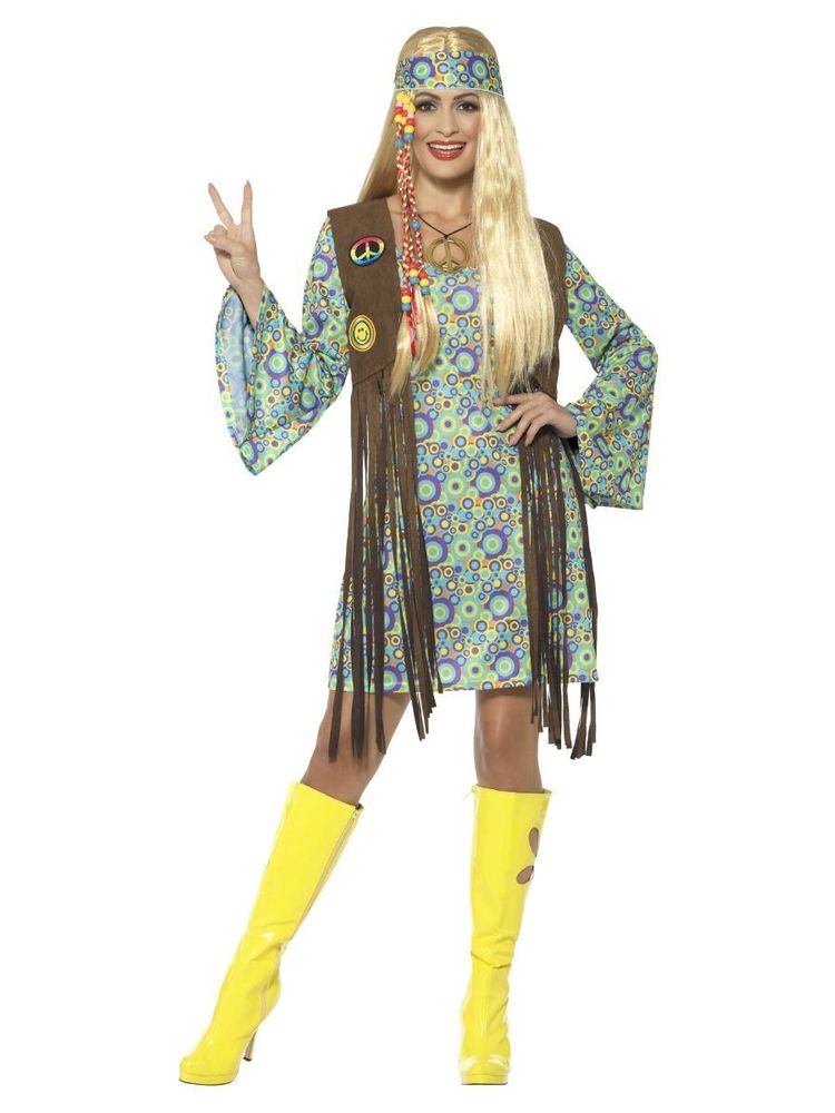 60's Hippie dame kostyme  - kjole