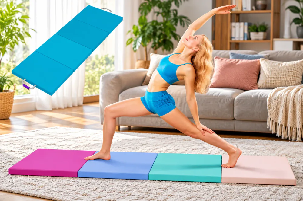 Sammenleggbar gymnastikkmatte 180 x 60 x 5 cm