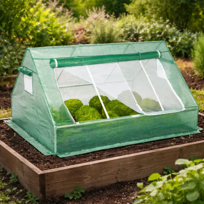 Hovedbilde Minidrivhus - beskyttende folie for dyrking - 180x140x94 cm