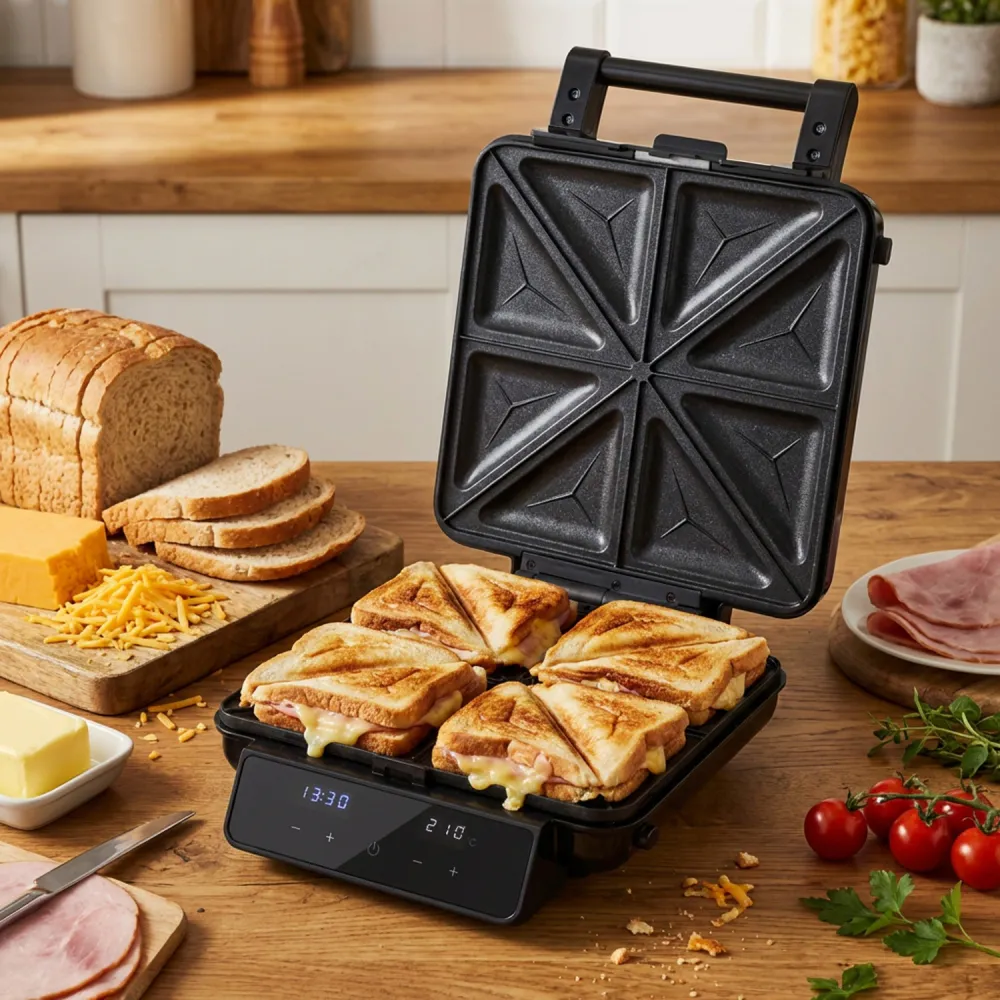 4-i-1 Toastjern og Vaffeljern - Adler