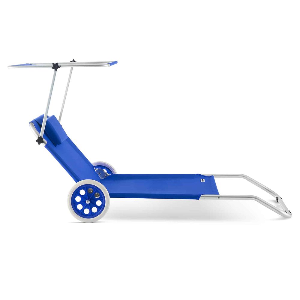 Solseng Kreta aluminium med hjul - blå
