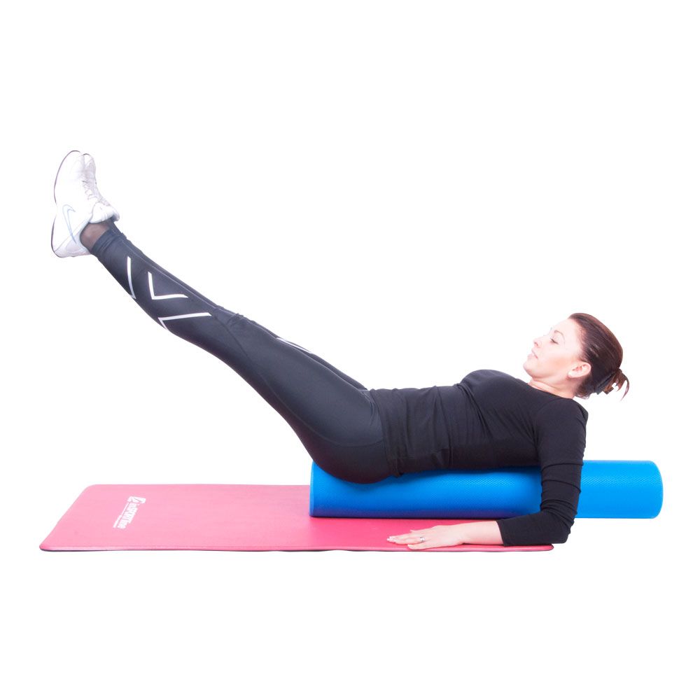 Yogarulle 90 cm EVA Skum, Blå - inSPORTline Evar Big