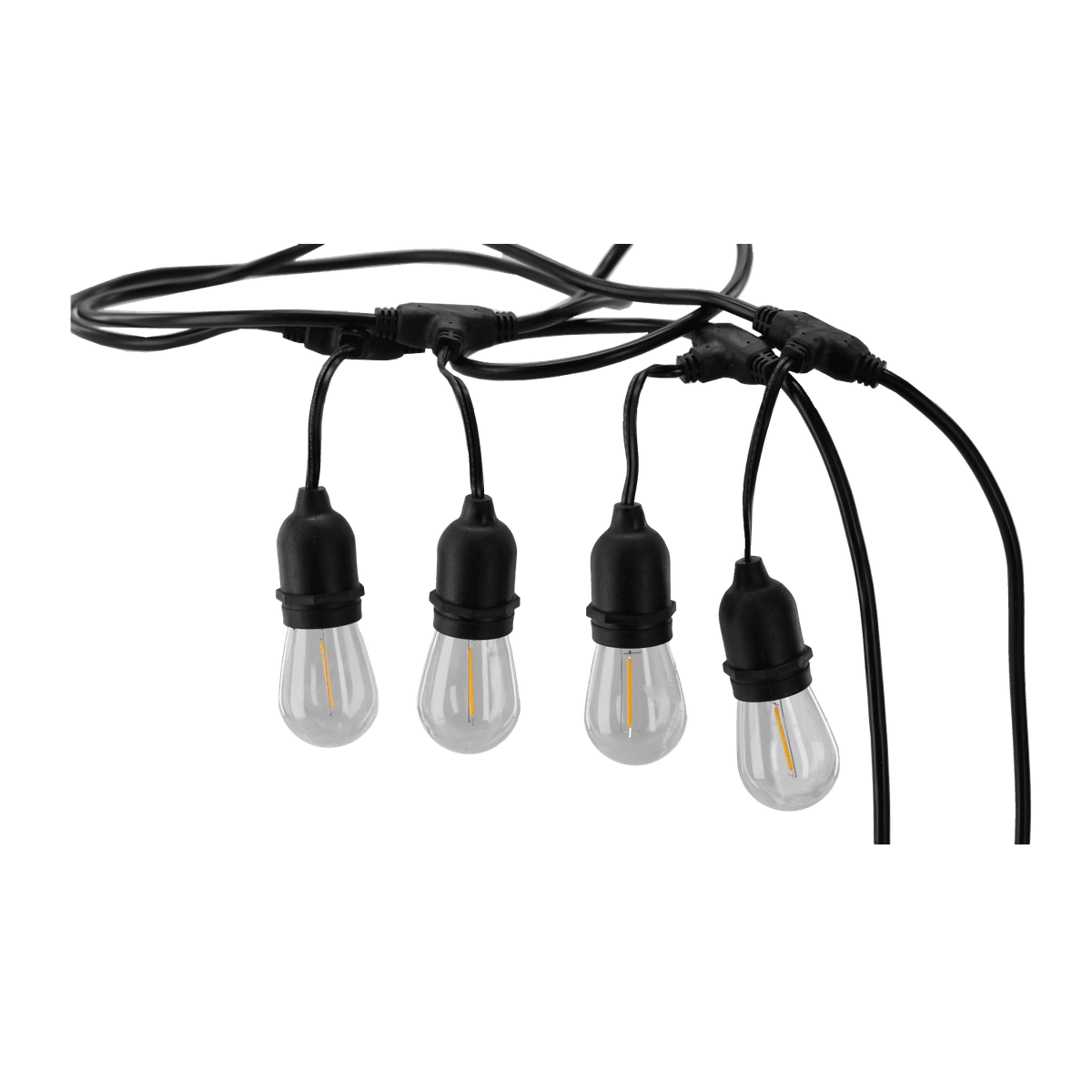 Lysslynge 20 m med 20 LED - varm hvit