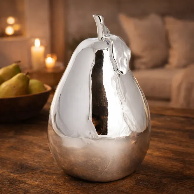 Hovedbilde Dekorpære porselen sølv H:19 cm
