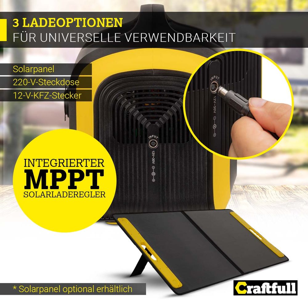 Craftfull Powerstation 600 W / 595 Wh batteribank
