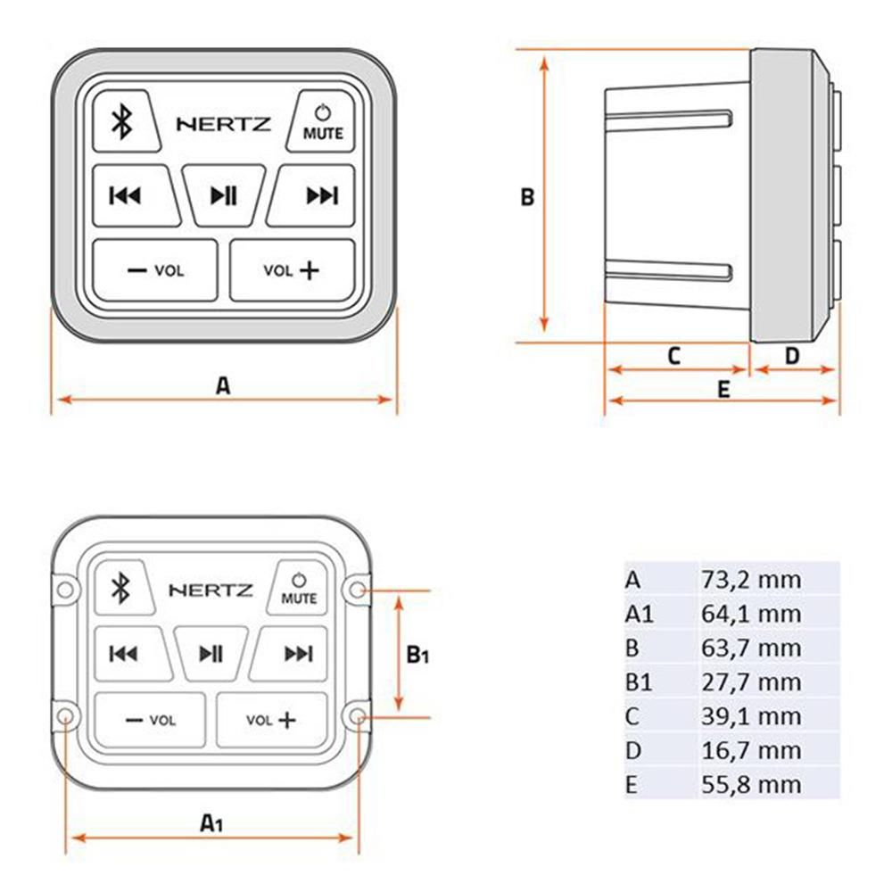 Hertz HMR BT Bluetoothmottaker/styring
