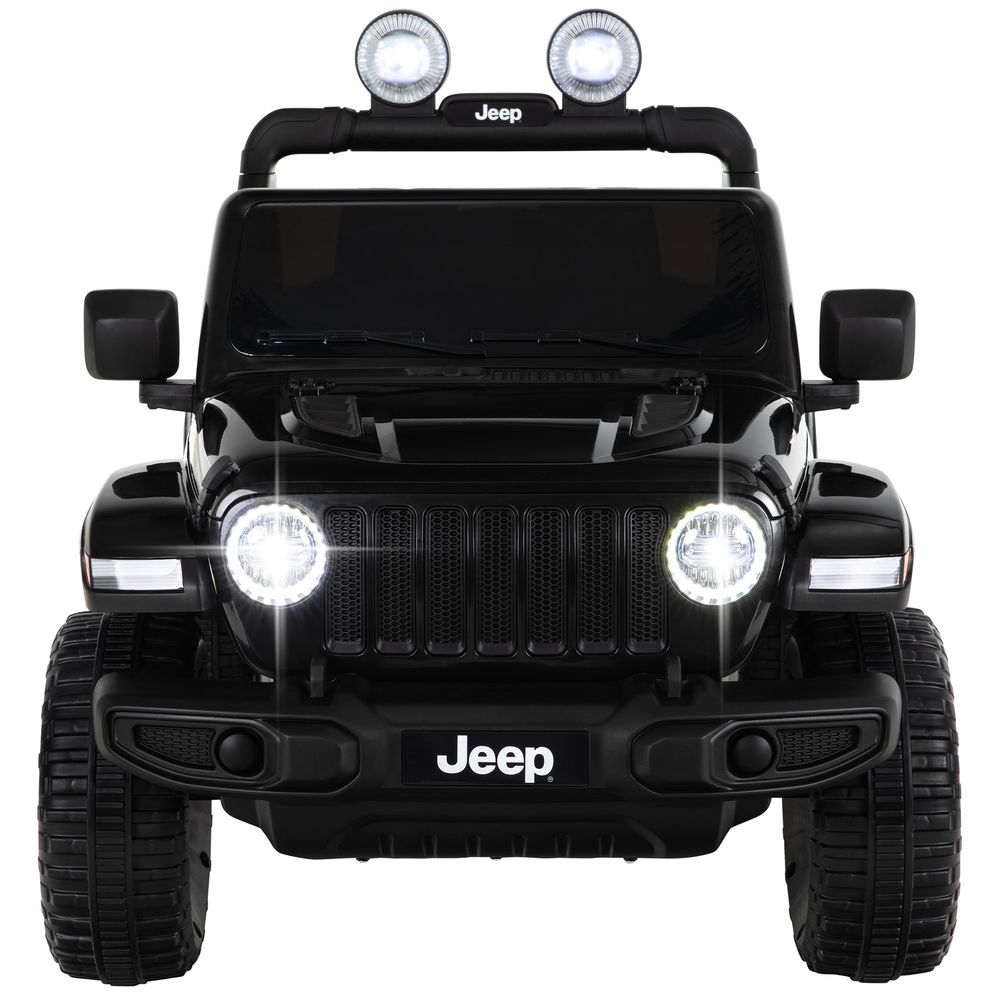 Elbil for barn Jeep Wrangler Rubicon - hvit/sort