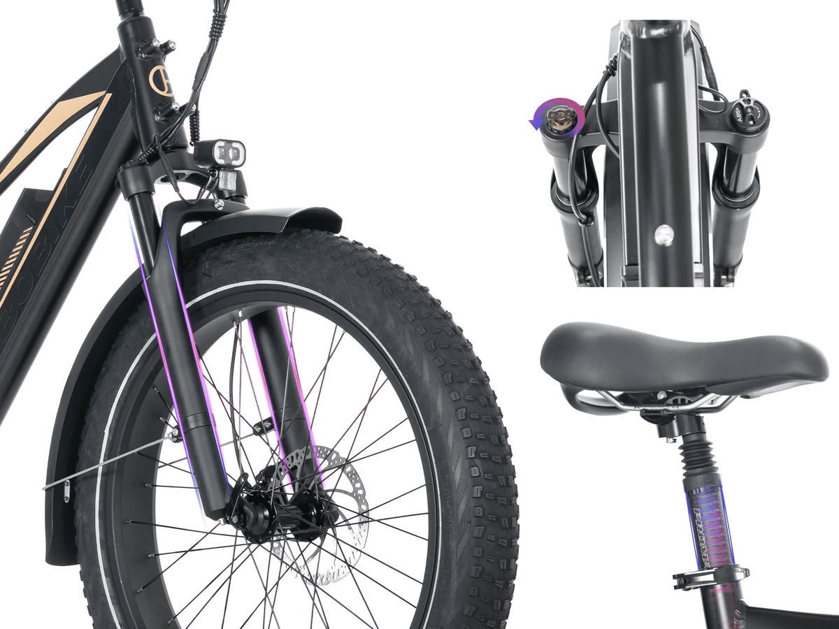 JOBOBIKE Robin PRO elsykkel fatbike 250W - 180km
