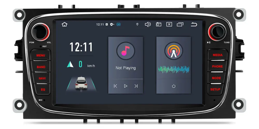 Android 14 DAB+ Bilstereo med 4G, CarPlay og DSP for Ford