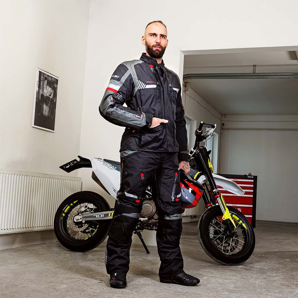Motorsykkeljakke W-TEC Excellenta Evo - herre