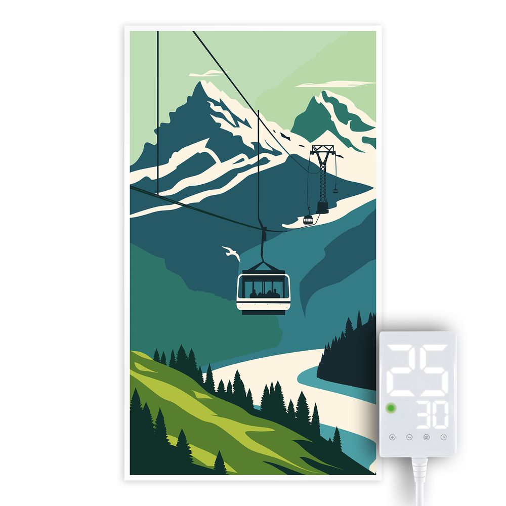 Varmepanel infrarødt med bilde – Mountain