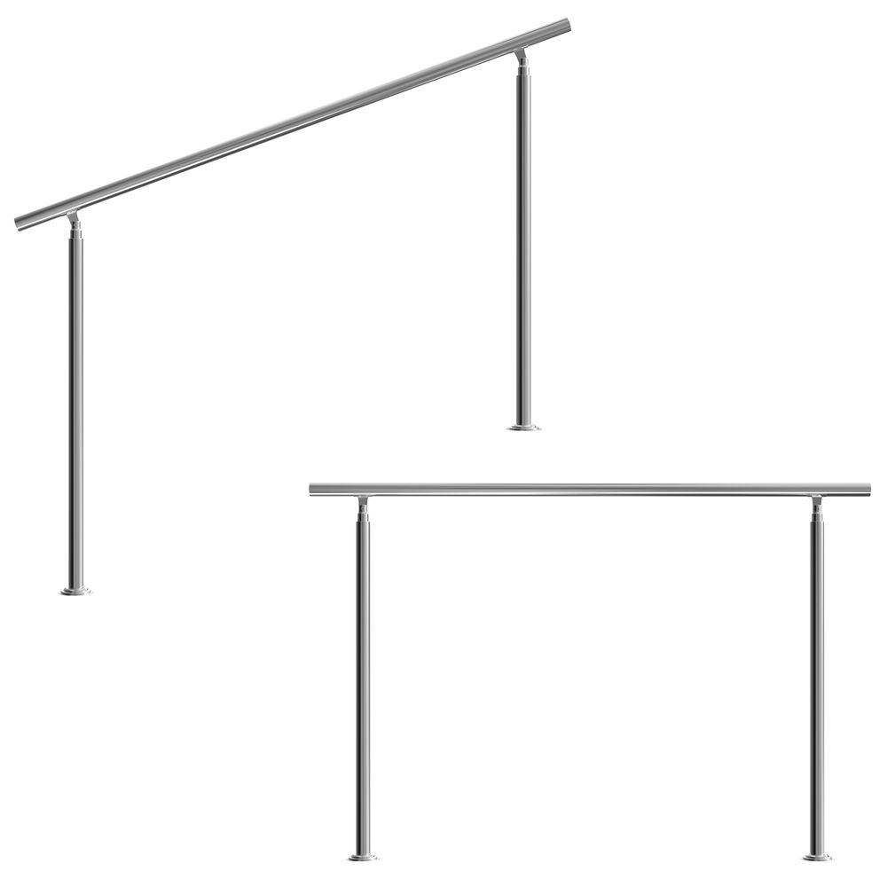 Trapperekkverk i edelstål 160cm