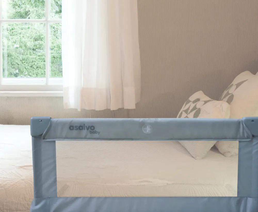 Asalvo 90 cm sengehest - hvit/grå