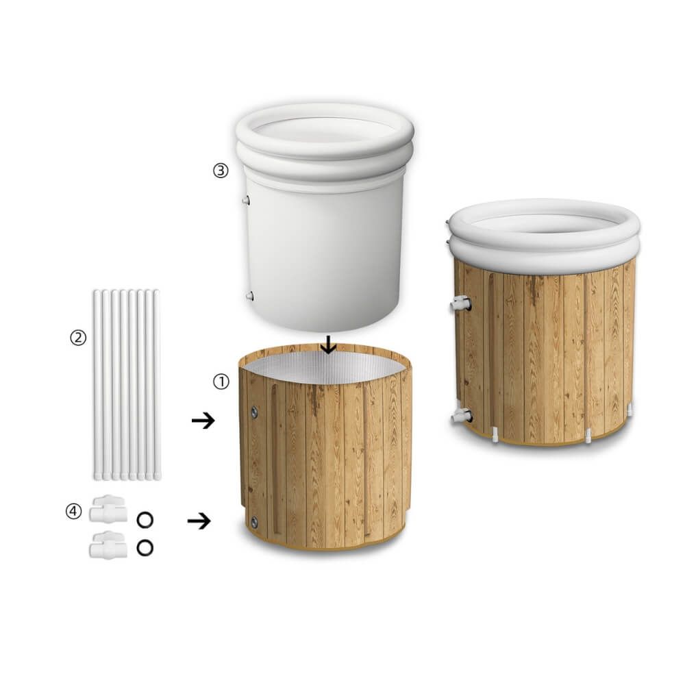 Portabelt isbad FrostZen med temperaturkontroll - 375L