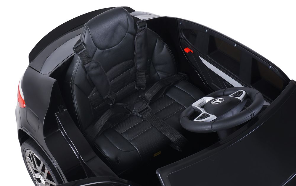 Elbil for barn Mercedes AMG GLC 63S Coupé - hvit/sort