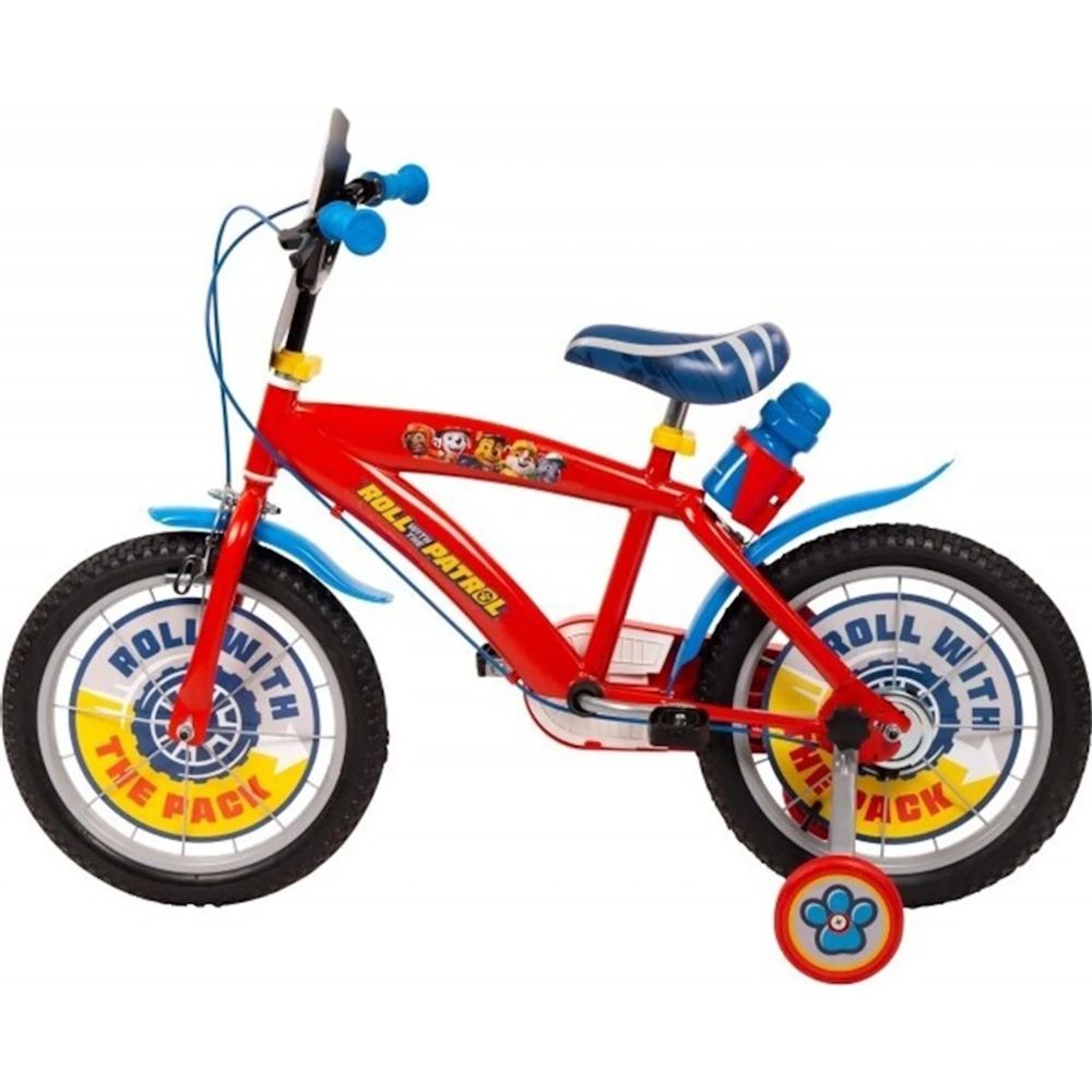 Barnesykkel 16” Paw Patrol med støttehjul