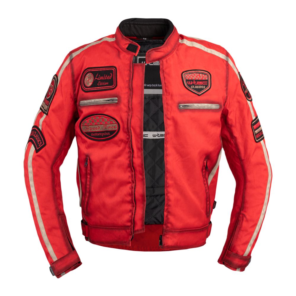 W-TEC Patriot Red Tekstil MC-jakke Herre