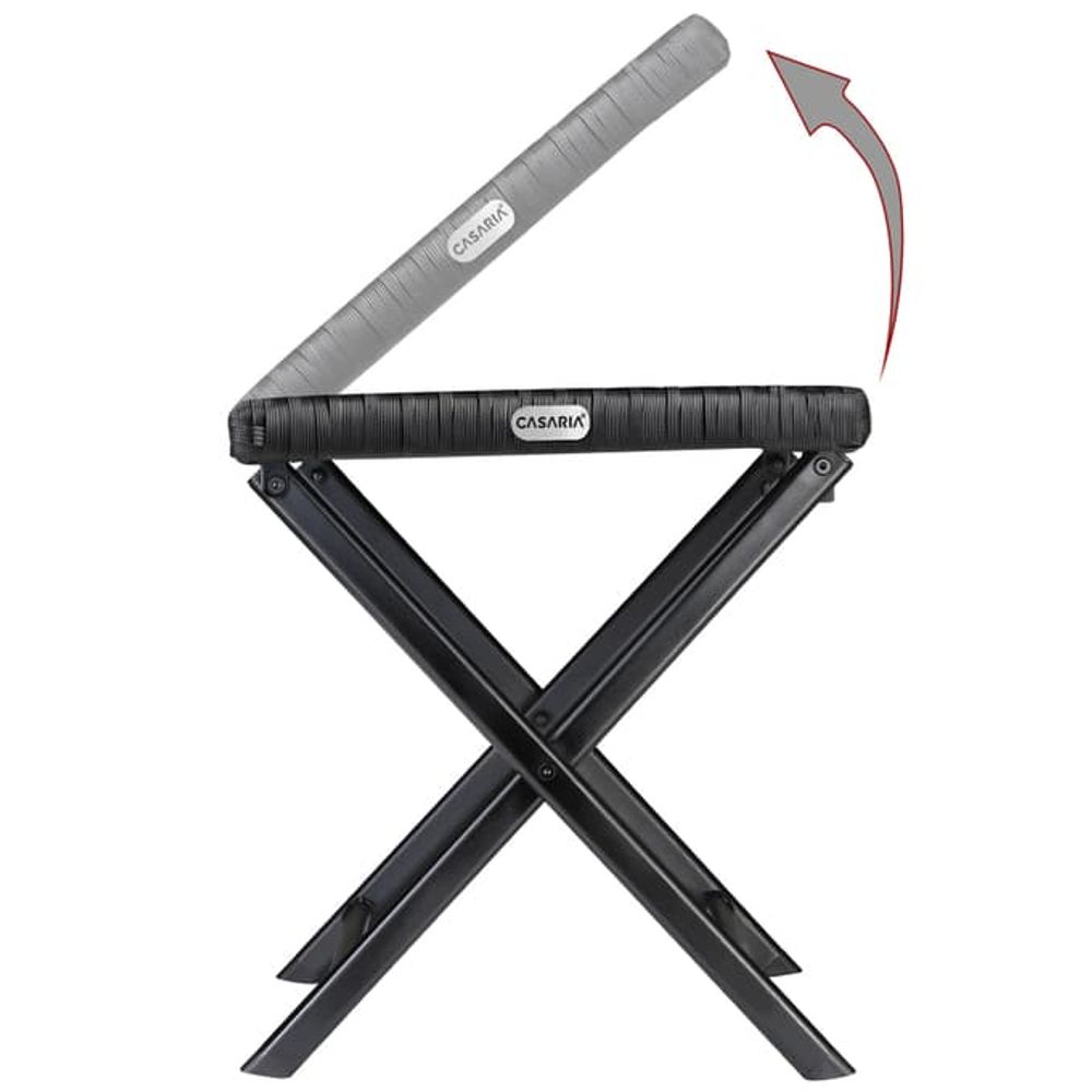 Krakk/bord sammenleggbar Rome svart
