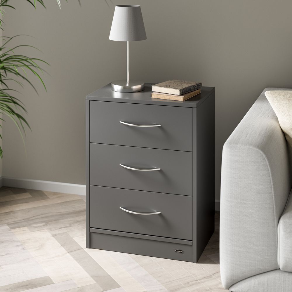 CASARIA Nattbord Eloise 2 stk - Antrasitt
