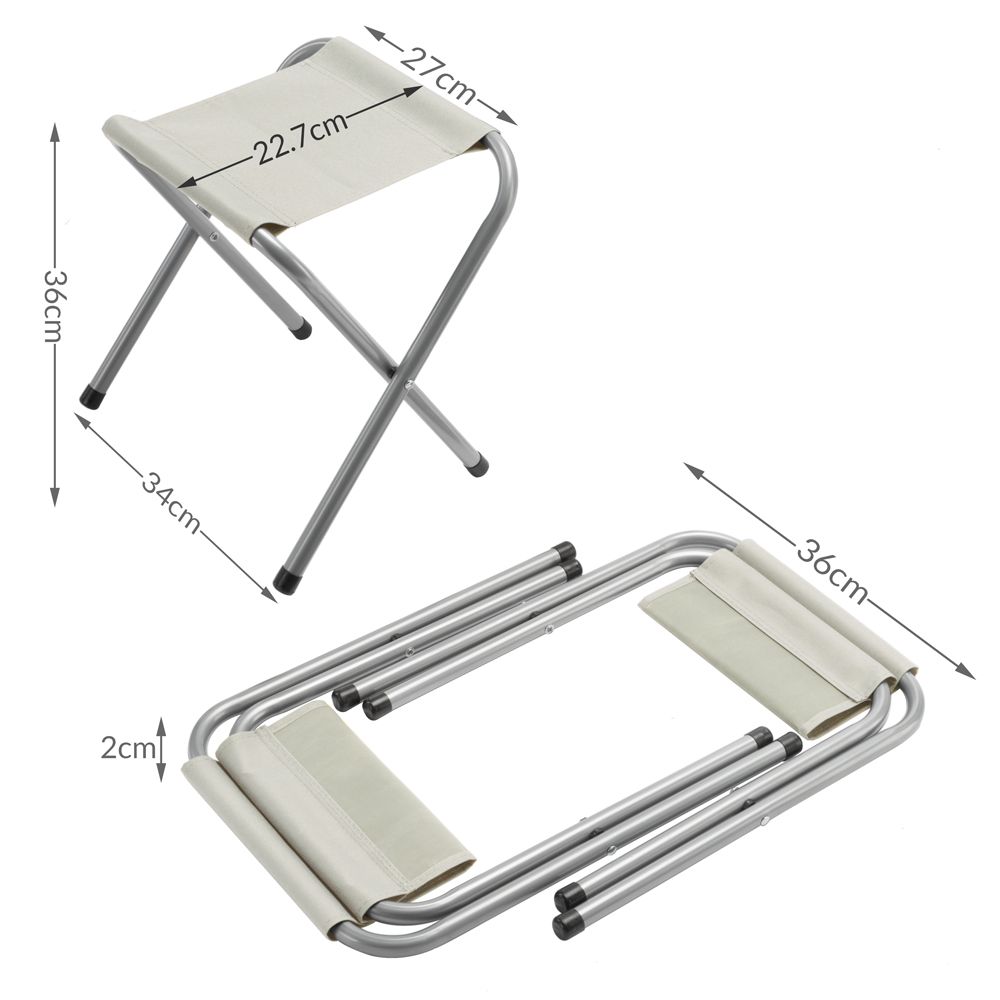 Camping sittegruppe aluminium - sammenleggbar