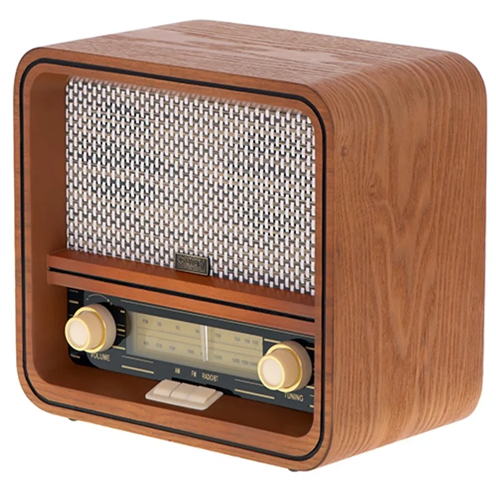 Retro radio med Bluetooth og FM/AM