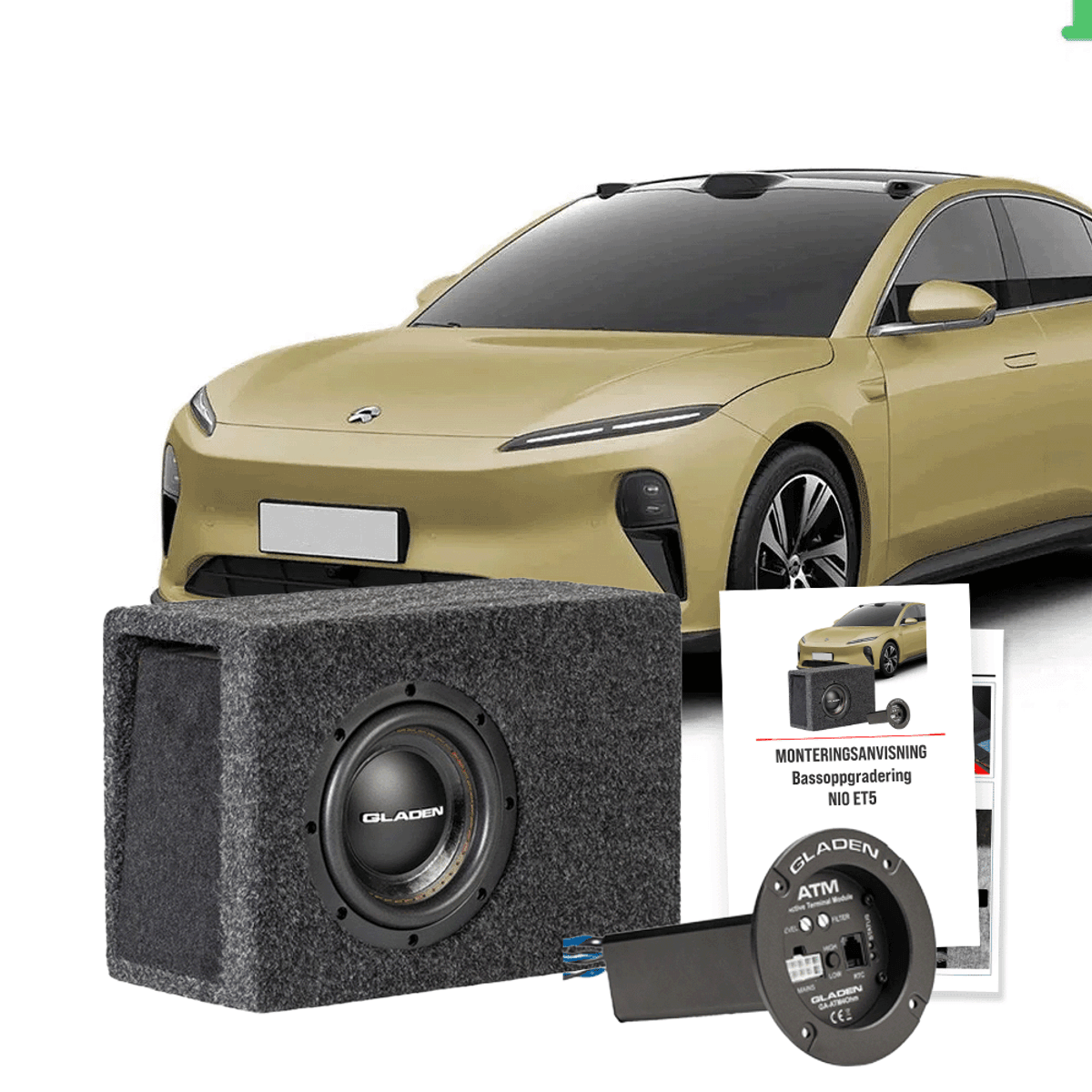 Basspakke for NIO ET5 (2023 ->) med kompakt subwoofer