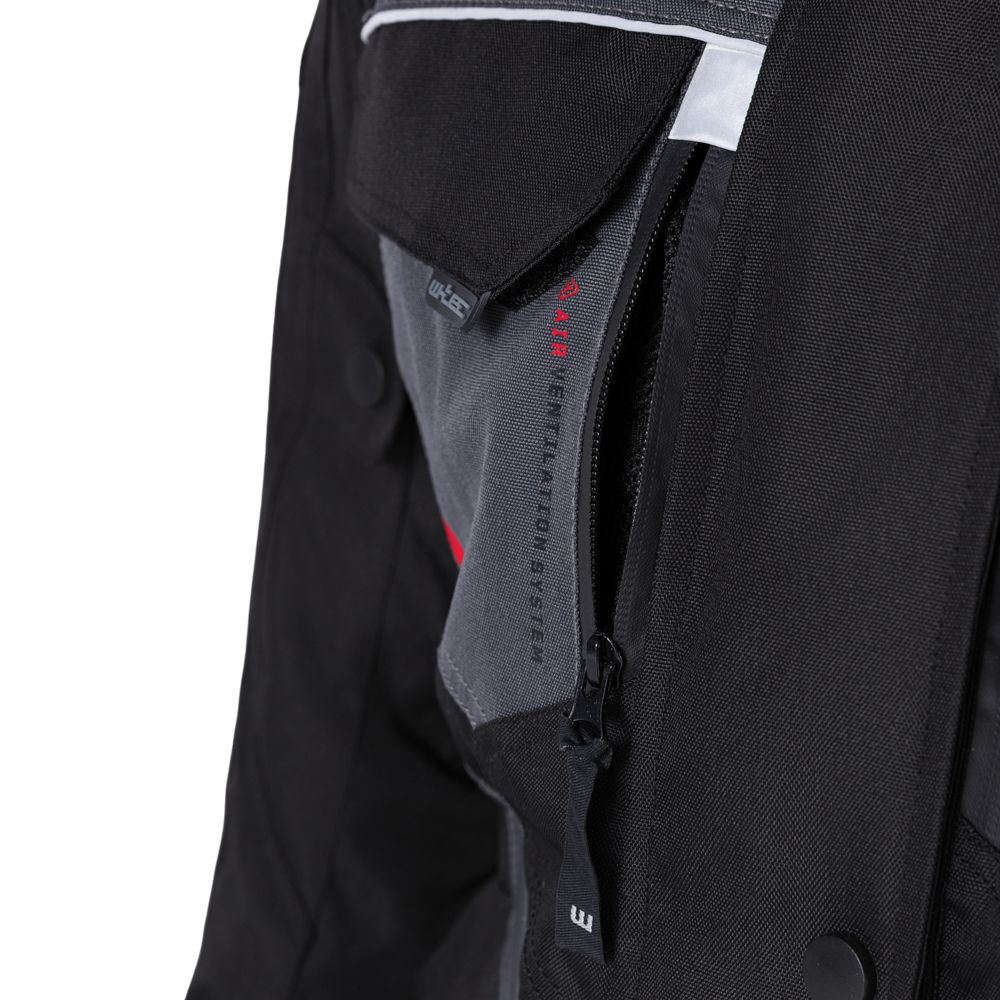 W-TEC Radana dame motorsykkeljakke 3-lags​​​​​​​ Sort - Grå - Grønn