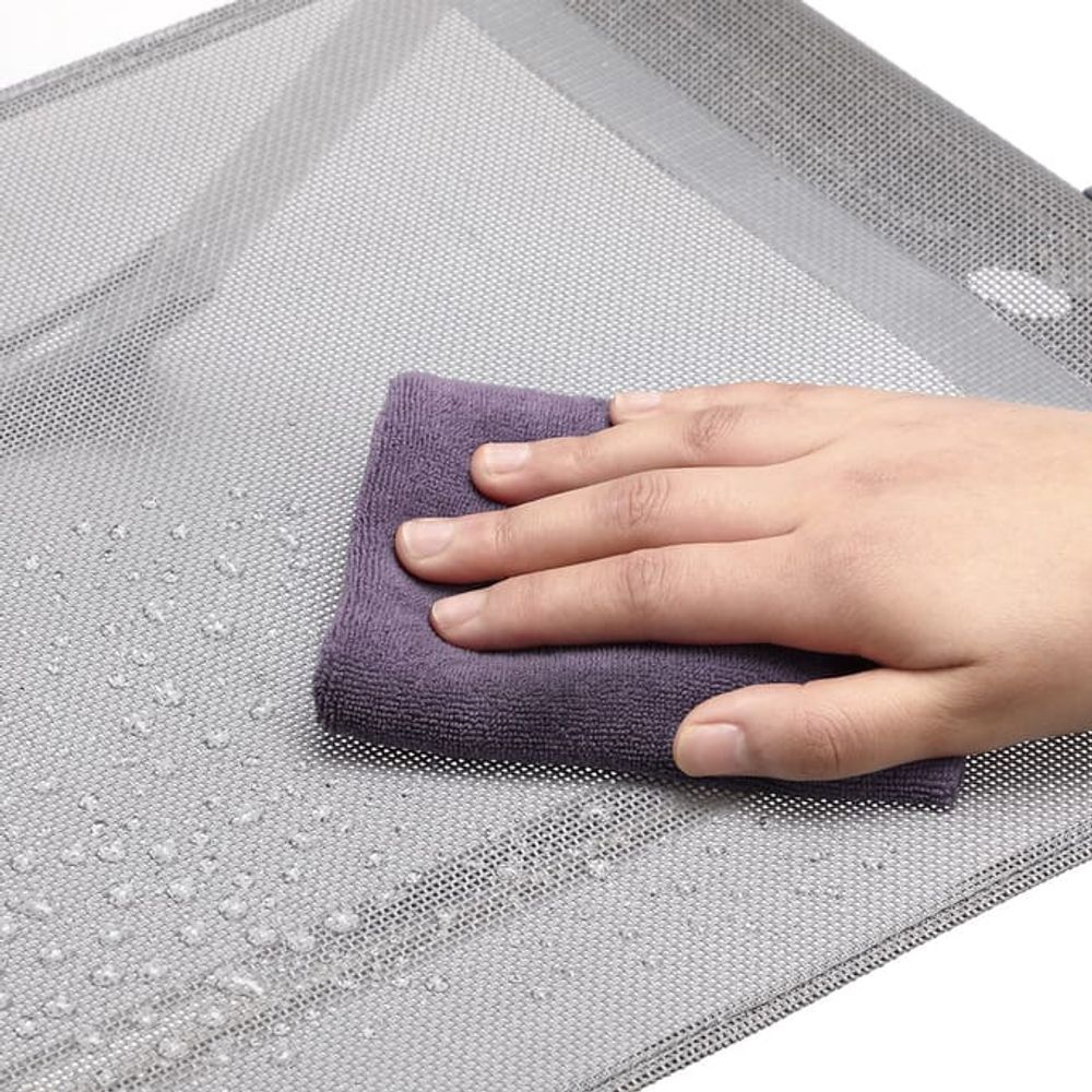 Hagestolsett 4 stk – sammenleggbare sølv aluminium