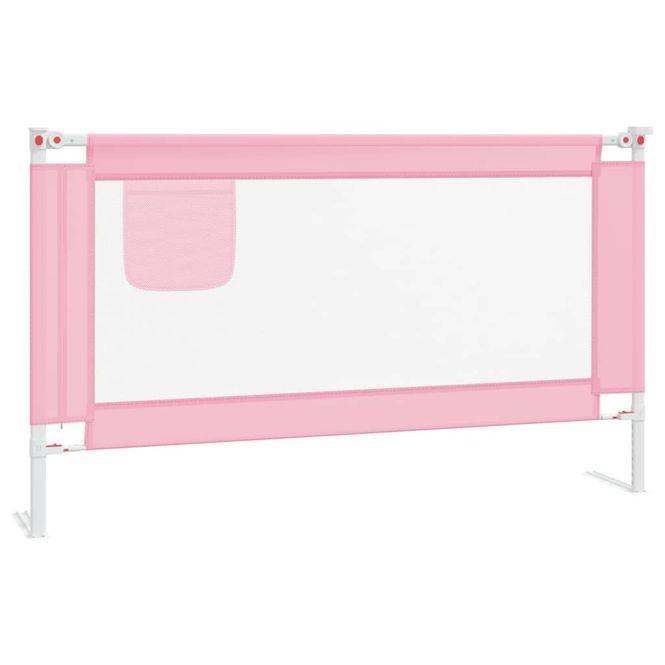 Hovedbilde Sengehest for småbarn rosa 140x25 cm stoff