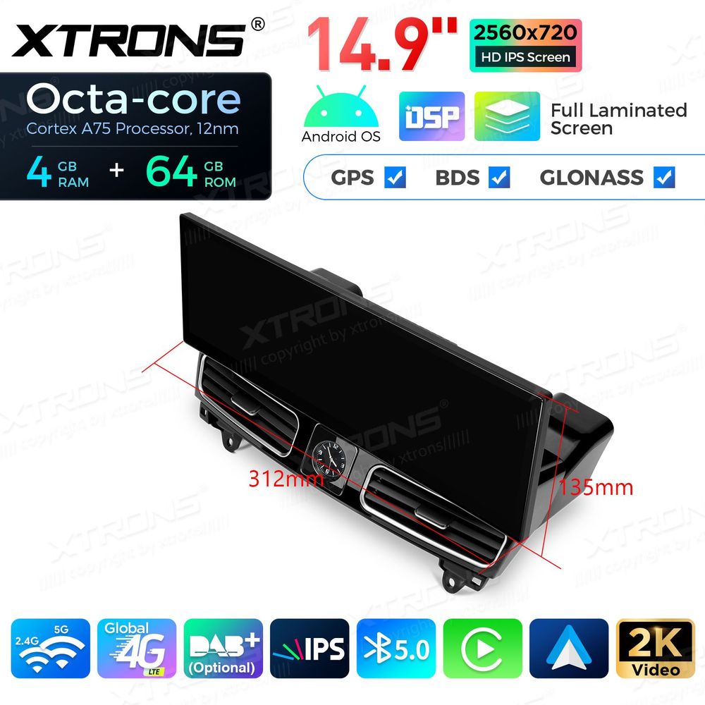Mercedes-Benz W166 - X166 Android DAB+ Stereo | 14.9