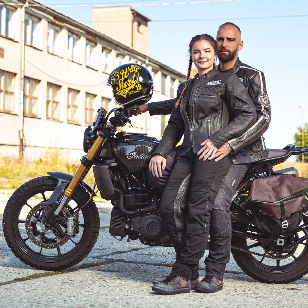 MC-hjelm W-TEC Café Racer - 3Ways Surf