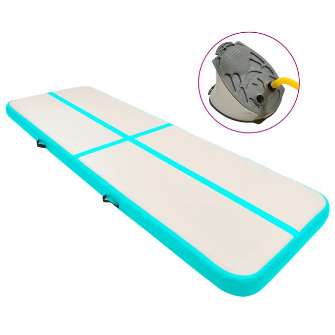 Hovedbilde  Oppblåsbar gymnastikkmatte med pumpe 500x100x20 cm PVC ...