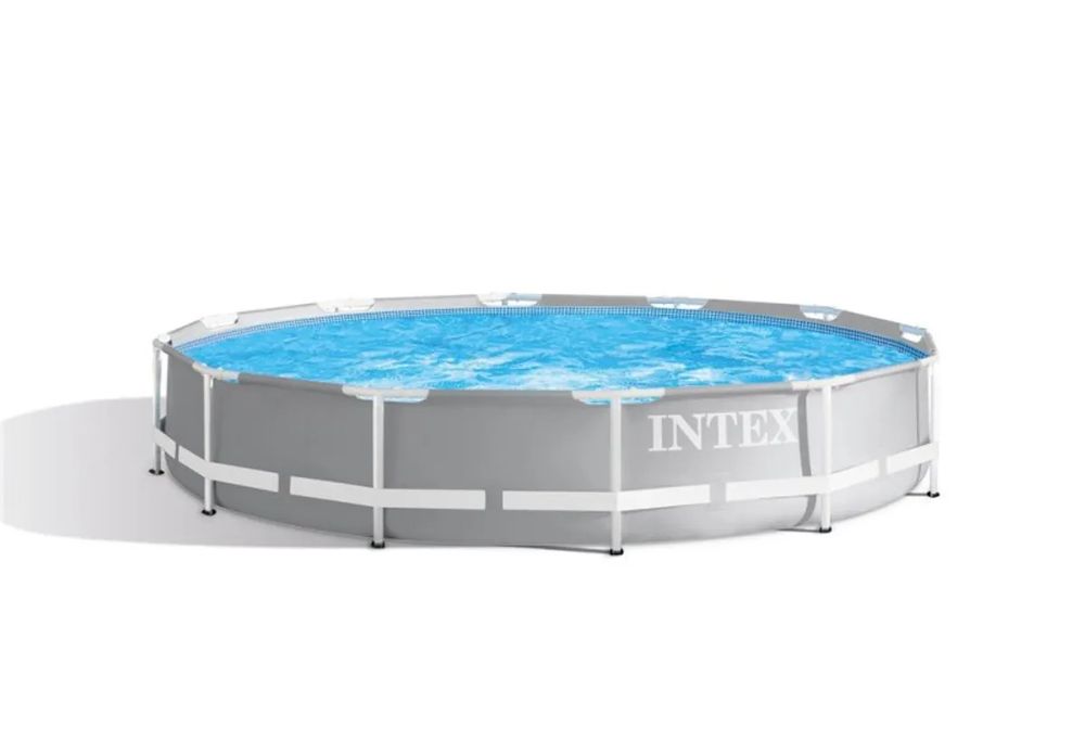 Basseng - Rundt Rammebasseng 6450 Liter Komplett med Filterpumpe - Intex
