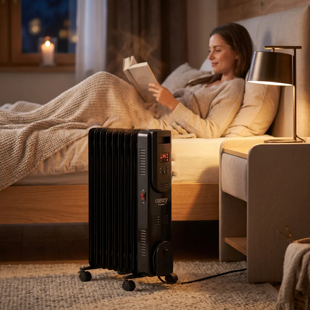 Oljefylt radiator 1500 W med fjernkontroll – Camry