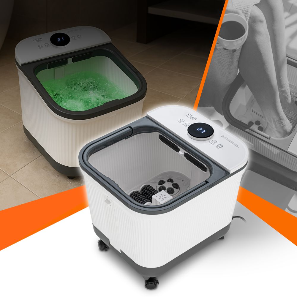 Adler deluxe fotspa med varme og massasje