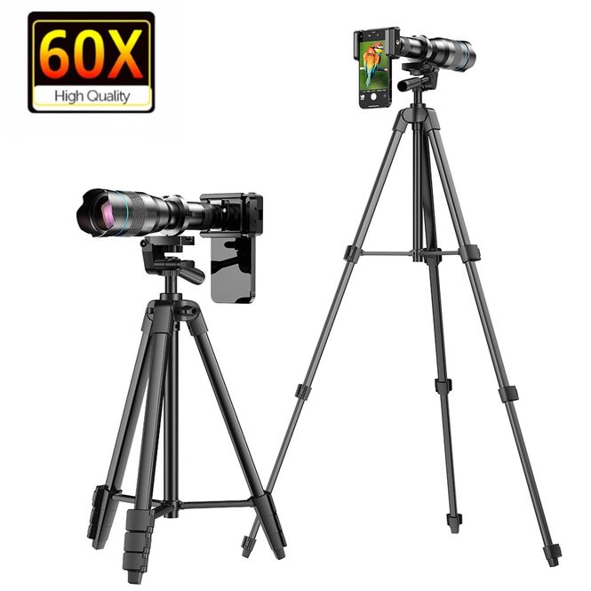 Hovedbilde Apexel 60x Telelinse m/Stativ – For Mobilfotografer