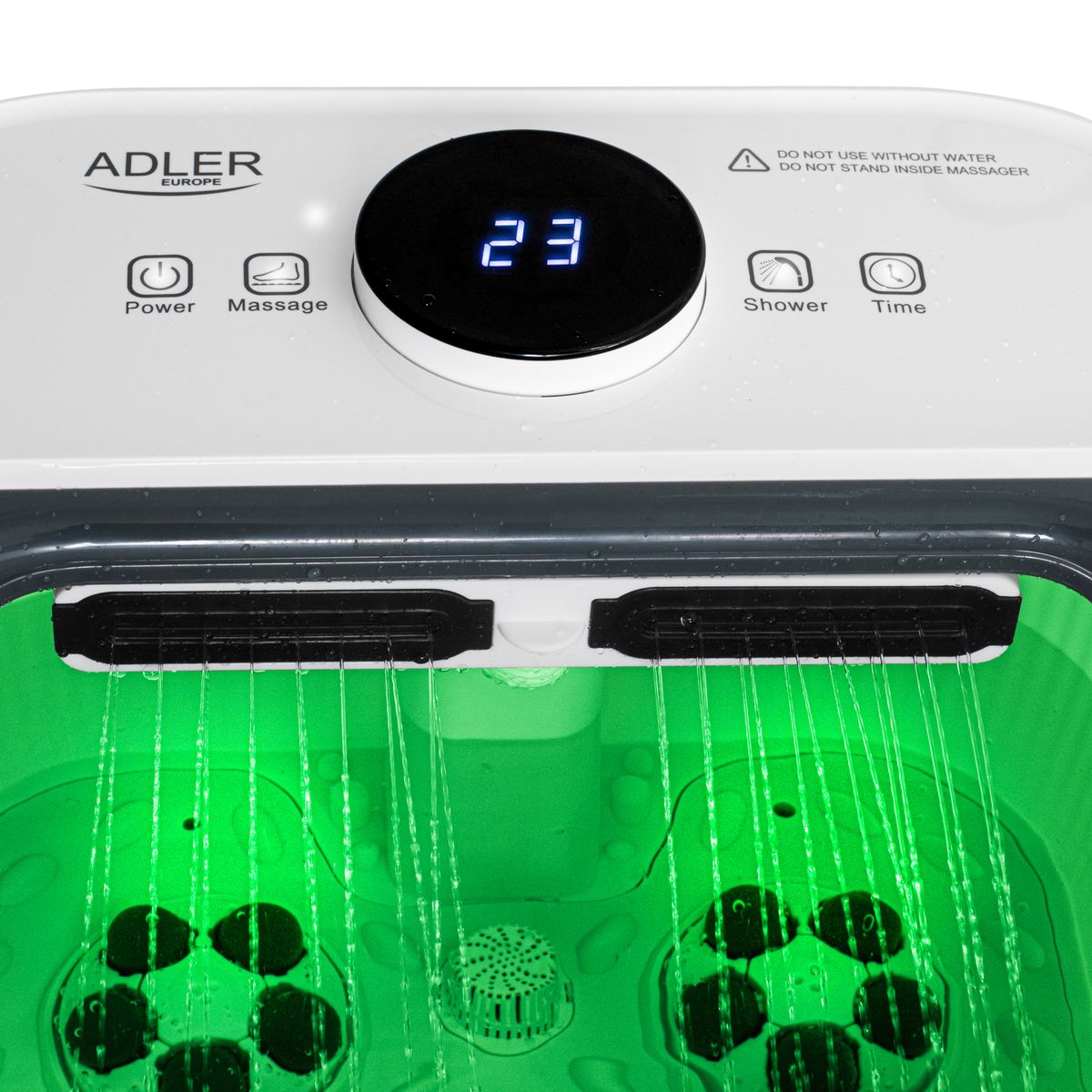 Adler deluxe fotspa med varme og massasje