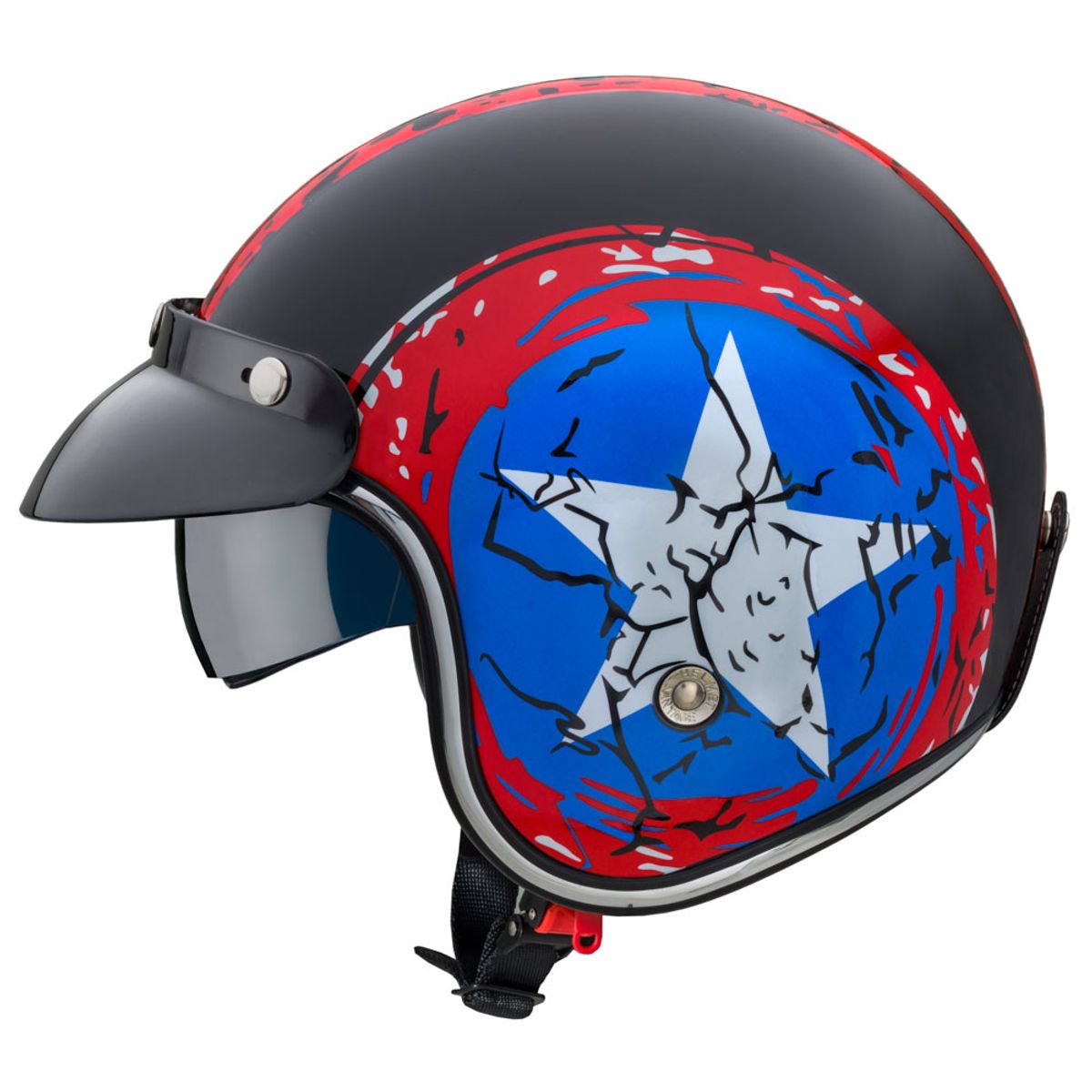 MC-hjelm W-TEC Café Racer - Big Star