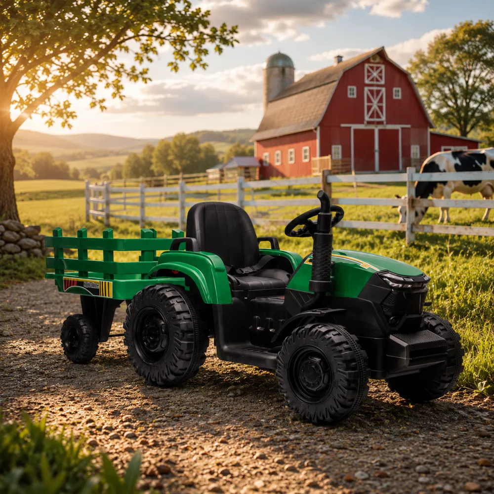 Traktor Azeno Farmer Powermax 24V - grønn