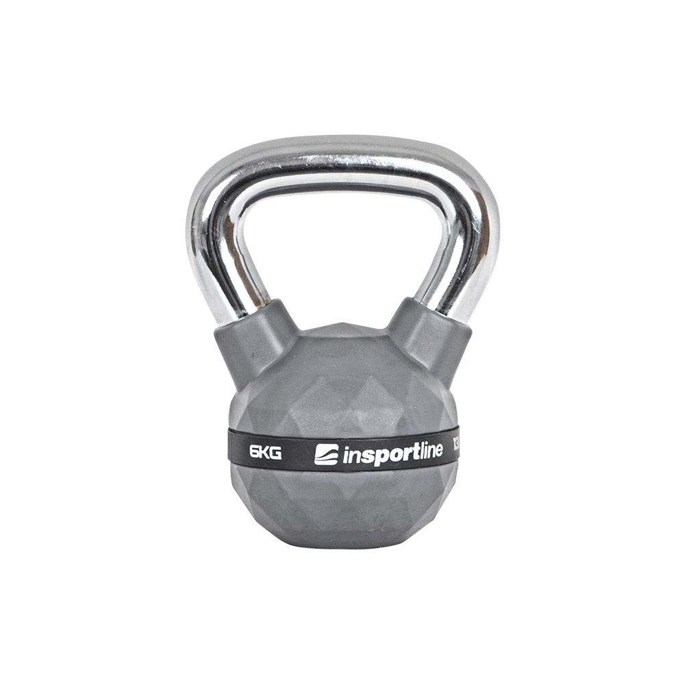 Gummibelagt Kettlebell inSPORTline PU 4-20 kg