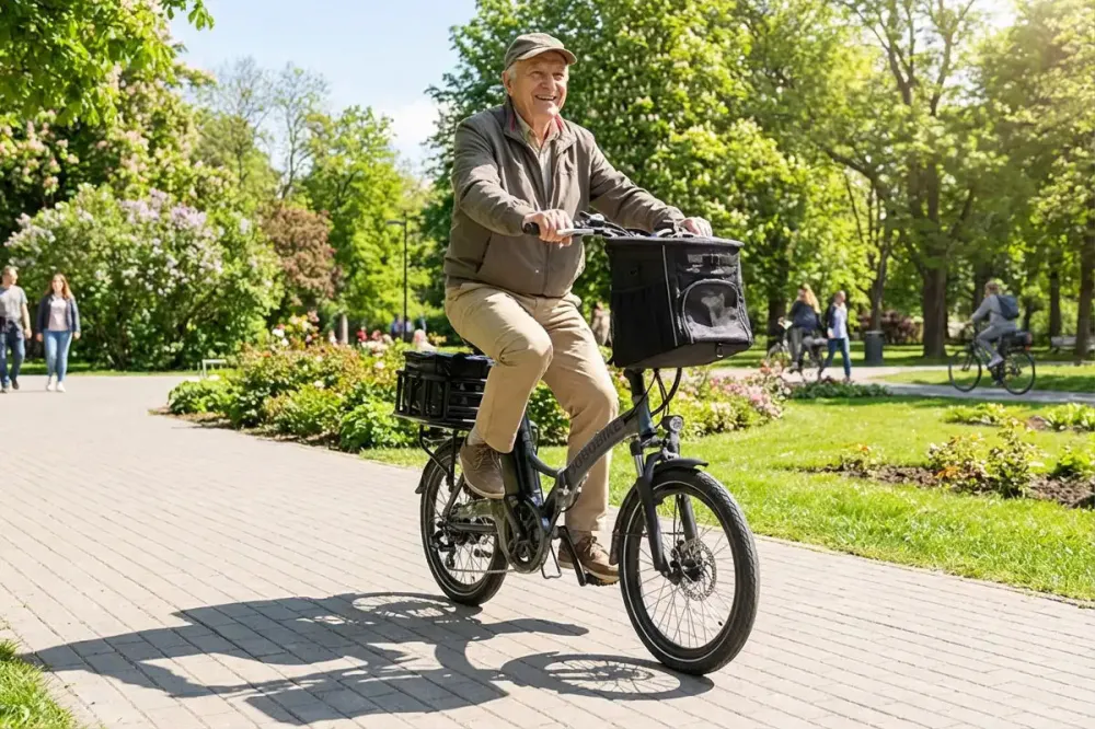 JOBOBIKE Sam – sammenleggbar elektrisk bysykkel - hydrauliske bremser