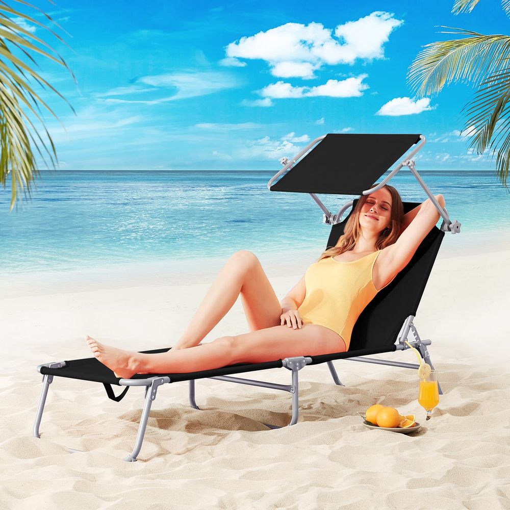Solseng Hawaii med soltak - sammenleggbar sort