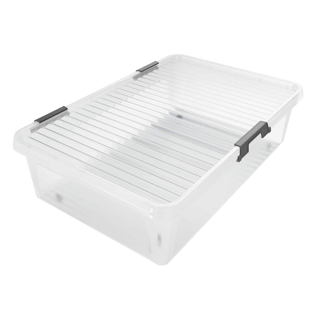 Oppbevaringsboks med lokk 60x40x17cm - 30L