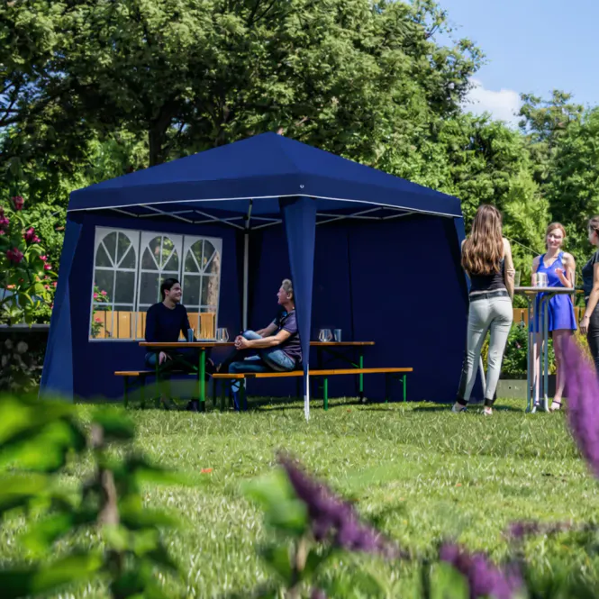 Hovedbilde Partytelt Capri Pop-Up 3x3 m med 2 vegger - Blå