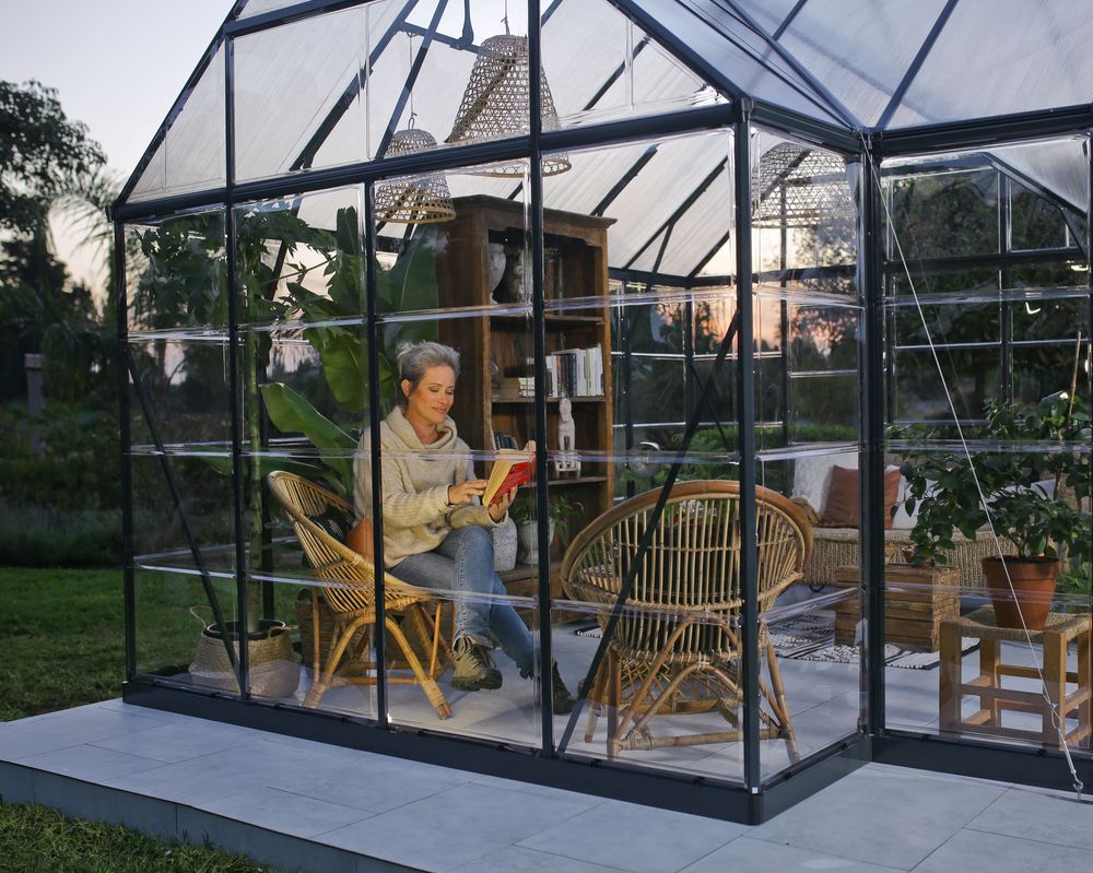 Victory - Hage Chalet - Drivhus 365x305 cm -11,1m2 - Varmestue